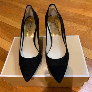 NEW Michael Kors Flex Mid Pump Black Suede in Size 7.5